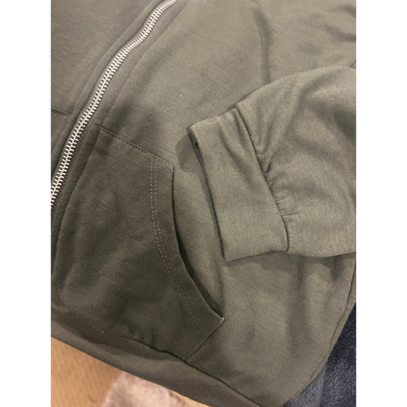 NWOT Beautees Grey Full-zip hooded Sweatshirt Jacket Sz. L-14 - Picture 6 of 7